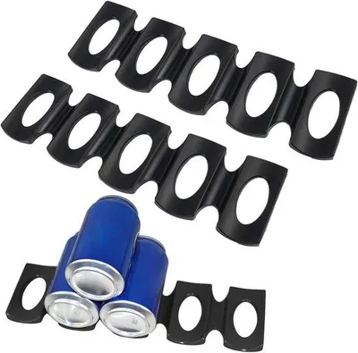 Produktbild von Famanu Flaschenhalter Set von 2 – Antirutsch Silikon – Faltbar und stapelbar – Für bis zu 15 Flaschen