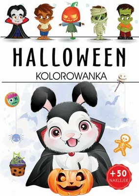 Produktbild von Kolorowanka dla dzieci Halloween z naklejkami