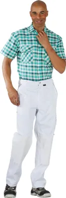 Produktbild von Planam Countryhemd 1/4 Arm Gr. 47/48 grün kariert