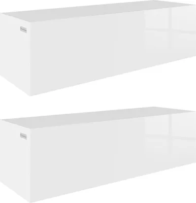 Produktbild von PLATAN ROOM Wandschrank Nachtkommode 2 x 105 cm hängender Nachttisch HOCHGLANZ oder MATT