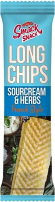 Produktbild von Smack Snack Long Chips French Style Sourcream & Herbs 60g