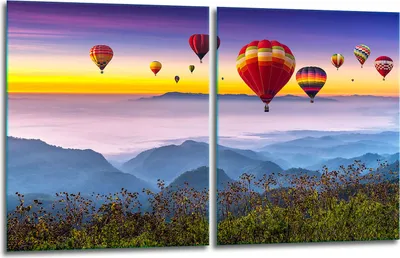 Produktbild von Herdabdeckplatten 2x40x52 Glaskeramikkochfeld 2-Teilig Glas Spritzschutz Ballon