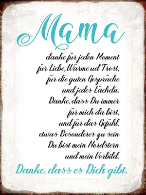Produktbild von vianmo Holzschild 40x30 cm Mama Danke dass es Dich gibt