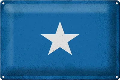 Produktbild von Blechschild Flagge Somalia 30x20cm Flag of Somalia Vintage