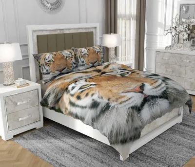 Immagine prodotto di Biancheria da letto 160x200 cm + 2x70x80 cm, set 3 pezzi, 100% cotone, cerniera, multicolore - SOVIO | So.0132