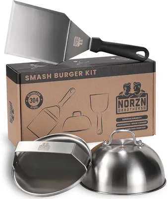 Produktbild von Smash Burger Kit, Edelstahl 304, 15 cm, für BBQ