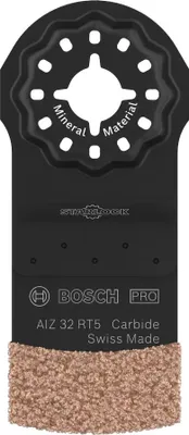 Image de Lame de scie oscillante Starlock Pro AIZ 32 RT5 concrétion carbure abrasifs/joints - BOSCH - 2608669122