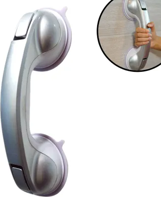 Produktbild von Starlyf® Handy Grasp Pro - Sicherheitsgriff 30cm, Badewannengriff mit Saugnäpfen, silber - Original aus der TV Werbung