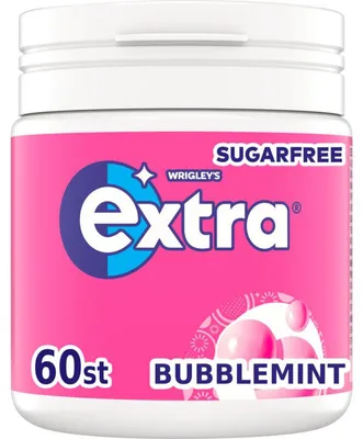 Produktbild von Extra Bubblemint Kaugummi 84g – Frischer Minzgeschmack, langanhaltende Frische