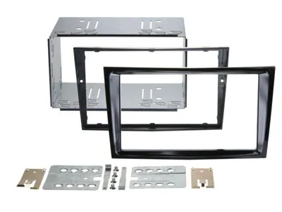 Image de Adaptateur de façade 2-DIN pour Opel Astra / Corsa D / Zafira noir piano