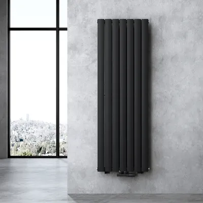 Produktbild von doporro Design Badheizung 160x54cm Anthrazit Paneelheizkörper Einlagig Vertikal Mittelanschluss Badheizkörper Ohne Heizstab FV
