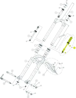 Image de Manitou Luftfeder Expert Air pour R7, 32 mm - un réglage précis pour votre fourche à air...