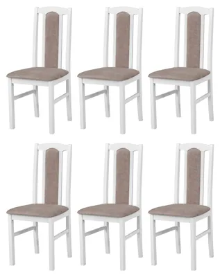 Produktbild von ESSZIMMERSTUHL - 6er-Set Bos 7 weiss dora 22