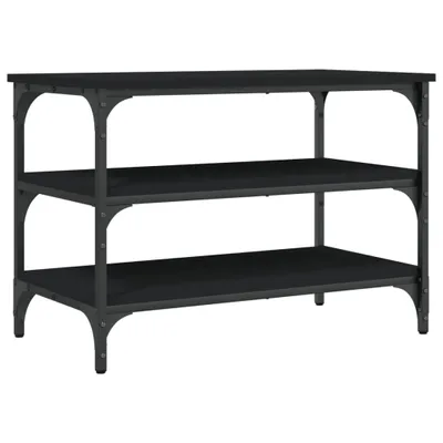 Obrázok produktu pre vidaXL Lavica na topánky čierna 70x38,5x49 cm Materiál na báze dreva