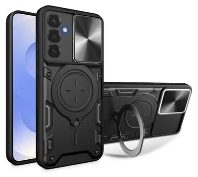 Produktbild von Techsuit CamGuard Pro Back Cover Hülle für Samsung Galaxy S25 - Schwarz
