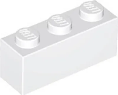 Obrázek produktu pro 1 kus LEGO, díl c. 3622 v bílé (bílé)