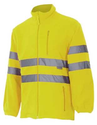Zdjęcie produktu dla Omgoods - Kurtka polarowa z wysoką widocznością - fluorescencyjny żółty