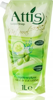 Obrázok produktu pre Attis Mydło w płynie Oliwka i Ogórek 1L