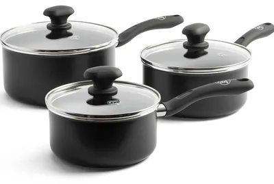 Produktbild von GreenChef Diamond Stielkasserollen-Set 16/18/20 cm, Keramik-Antihaft
