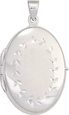 Produktbild von JOBO Medaillon 925 Sterling Silber rhodiniert teilmattiert