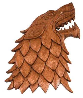 Produktbild von Wandschmuck Wolf Fenrir Fenris Loki Wandbild Ragnarök Wikinger Wandrel