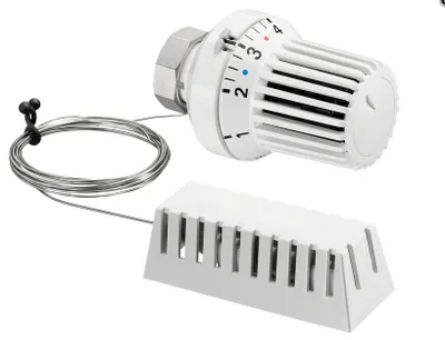 Produktbild von OV Thermostat Uni XH weiß 7-28 GrC Kapillarrohr 2000mm