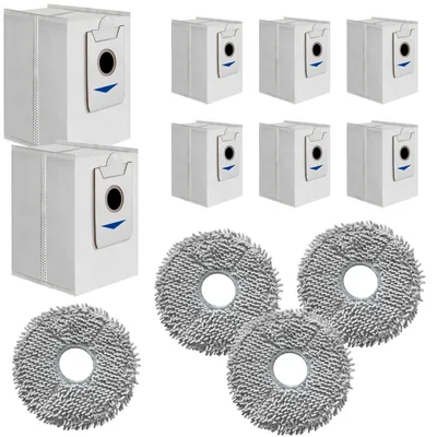 Produktbild von Zubehörpaket für Ecovacs Deebot X2 Deebot X2 OMNI Deebot X2 PRO – Staubsaugerbeutel [8er-Pack] Mikrofasertuch [4er-Pack] Phonillico®