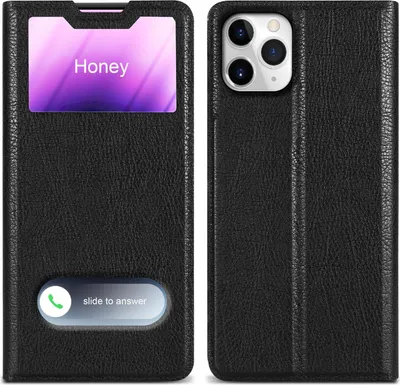 Produktbild von Cadorabo Schutzhülle für Apple iPhone 11 PRO Hülle in Schwarz Handyhülle Book Case Cover Etui