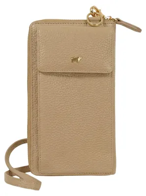 Produktbild von Handytasche ASTI RV-Geldbörse mit Handyfach 18 Kartenfächer beige Damen - Leder