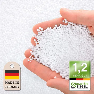 Produktbild von Green Bean® hochwertige Mikro EPS Perlen für Sitzsack-Füllung 200 Liter - Nachfüllpack für Stillkissen, Kopfkissen und Kissen