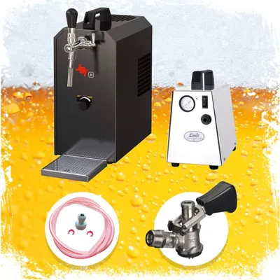 Obrázok produktu pre Kompletná sada výčapné zariadenie JET 30, pivný kufor, prietokový chladič 1 stupňový, suché chladenie, až do 35 l / h, KEG:Type A