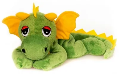 Produktbild von Habibi Warme/Mikrowelle warmendes Stofftier - Drache - 33 cm - Boxsack
