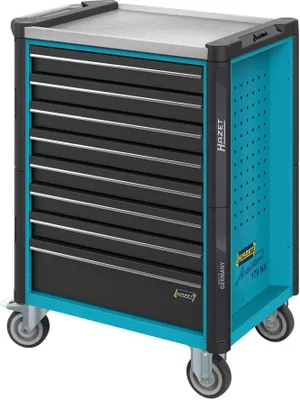 Produktbild von HAZET Assistent, 7 Regale, Stahl, Schwarz, Blau, 25 kg, 4 Rad/Räder, 518 mm