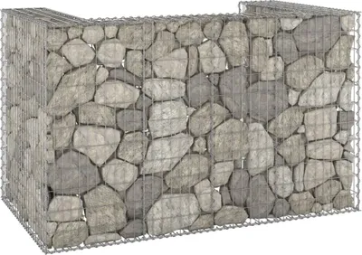 Immagine prodotto di Maison Exclusive - Gabbione per Bidoni in Acciaio Zincato 180x100x110 cm
