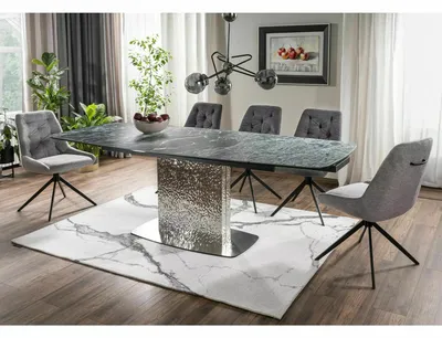 Produktbild von Esstisch Moncler Ceramic VERDE ALPI – Ausziehbar 90x160–240 cm