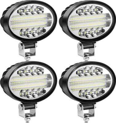 Image de Lampe de travail à LED, puissance 20W, étanche IP67,4 lampes de travail 20W