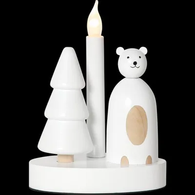 Produktbild von Star Trading Christmas Joy kynttelikkö, Polar Bear