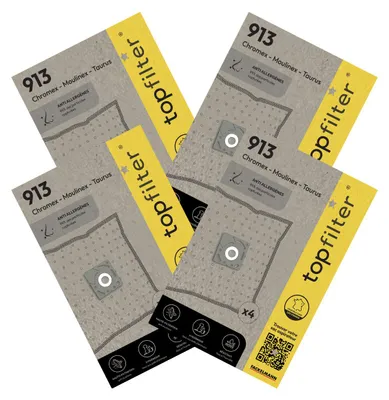 Image de Lot de 4 packs de 4 sacs aspirateur 64913 Moulinex TopFilter Premium