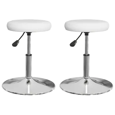 Produktbild von Esszimmerstühle 2 Stk. Weiß Kunstleder