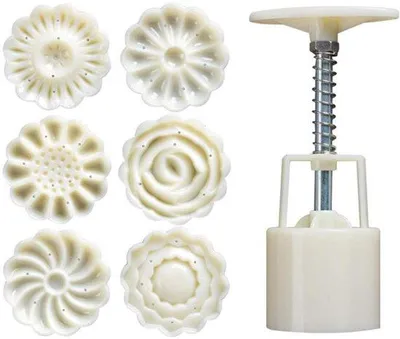 Produktbild von Kuchenformen - Blumenkuchenformen - Set von 7 Stücken - DIY Mondkuchenformen