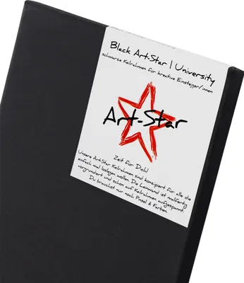Produktbild von 1x ART-STAR UNIVERSITY BLACK KEILRAHMEN | Schwarze Leinwand zum Malen | Format: 80x100cm