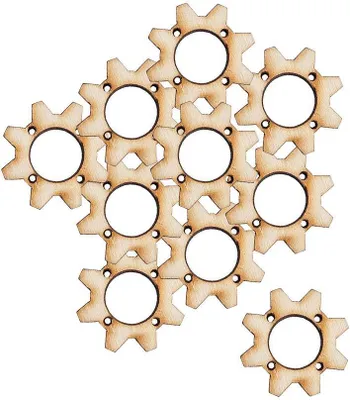 Immagine prodotto di Ornamento TRIBE in legno n. 2 - 10 pezzi.