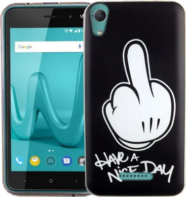 Produktbild von Handy Hülle für Wiko Lenny 4 Mittelfinger Smartphone Cover Bumper Schale Etuis