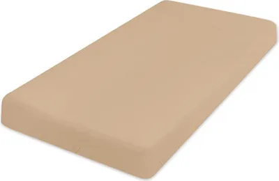 Produktbild von Musselin Spannbettlaken 60x120x10 in einer Box, Beige
