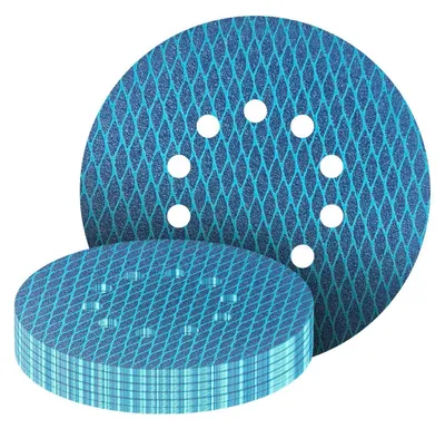 Obrázok produktu pre Brúsne kotúče, 25 kusov, priemer 225 mm, značka Klett, 10-otvorové, zrniteľnosť 40-240, oxid hlinitý, určené pre excentrické brúsky