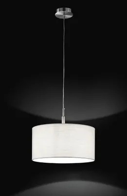Obrázek produktu pro Moderní kovový lustr Sirco Hotel Chrome White 1 Light E27 Small