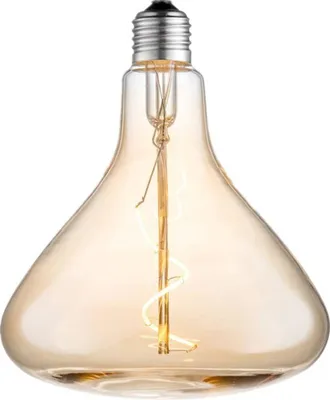 Produktbild von Lucande LED-Trichterlampe, E27 4W, amber, Ø 14 cm, 2700K