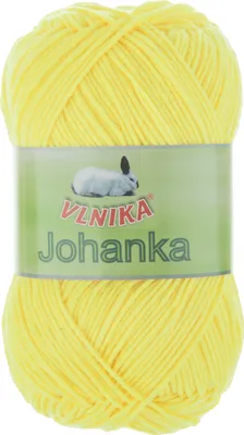 Produktbild von 10 x 50g Strickgarn Johanka Strick-Wolle Handstrickgarn Klassikgarn Sommergarn Farbwahl, Farbe:094 hellgelb