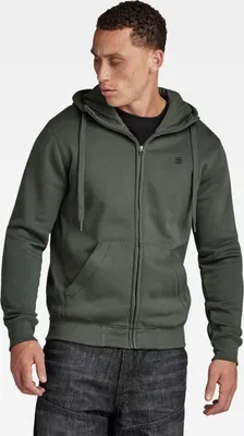 Produktbild von G-STAR RAW DENIM PREMIUM CORE HOODED ZIP SWEAT L/S Herren Kapuzenjacke