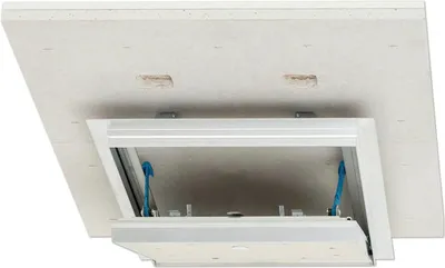Produktbild von Revisionsklappe Alumatic Safe mit Gipskartoneinlage GFK 2 x 12,5 mm 600 mm x 600 mm